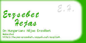 erzsebet hejas business card