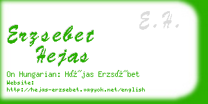 erzsebet hejas business card